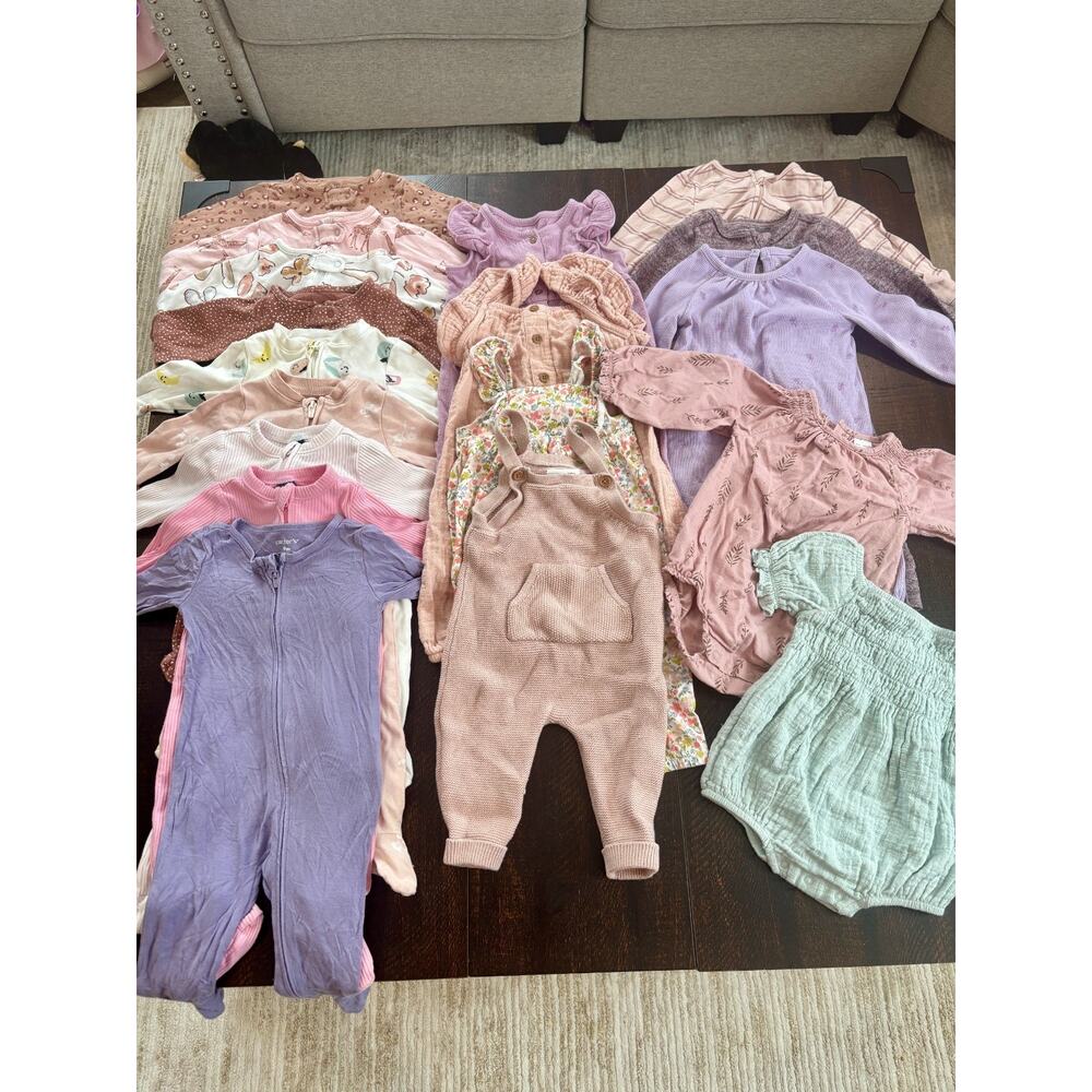 Baby Girls Bundle Clothes 33 Pieces Mixed Lot 6-9 Months